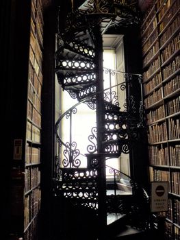 The old library of the Trinity College in Dublin, Ireland