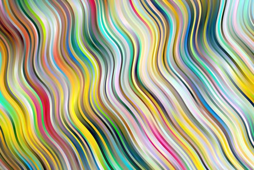 Colorful abstract wavy line background illustration
