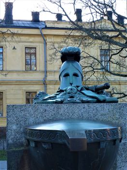 The grave of Augustin Ehrensvard in Suomenlinna, Finland