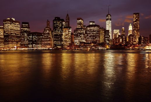 New York skyline, view from Brooklyn 