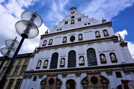 The St. Michael's Church in Munich with it's impressive facade