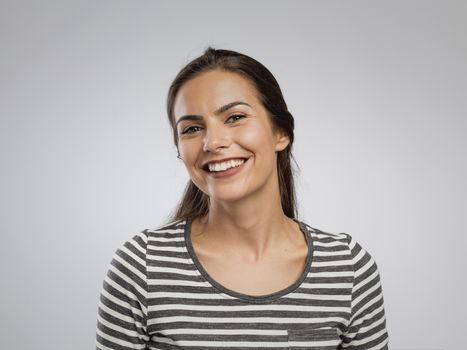 Portrait of a beautiful woman smiling