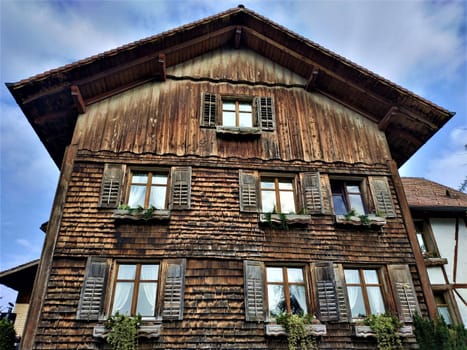 Beatuiful old wooden house spotted in Hinderschloss, Liechtenstein