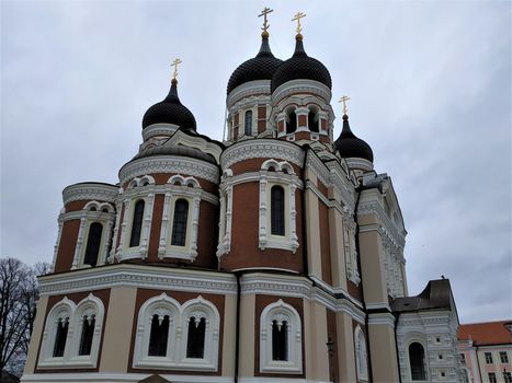 Sideview on Alexander Newski Cathedral in Tallinn, Estonia