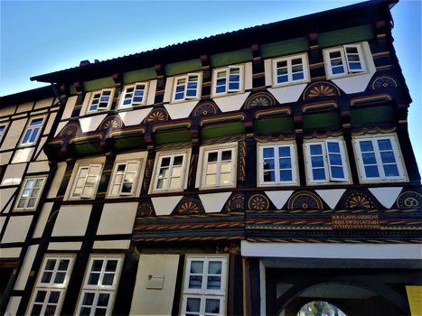 Ancient house in the old town of Einbeck, Germany