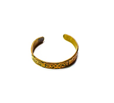 Runic engraved copper wrist bracelet. Copper jewelry bracelet.