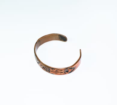 Runic engraved copper wrist bracelet. Copper jewelry bracelet.