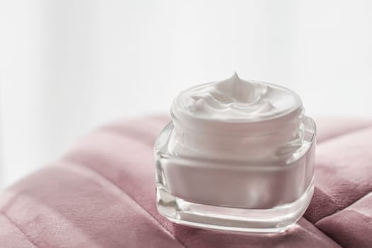 Face cream moisturizer in a jar, luxury skincare cosmetics and organic anti-aging product for health and beauty brand