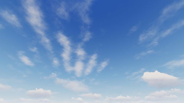 Cloudy blue sky abstract background, blue sky background with tiny clouds, 3d rendering

