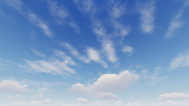 Cloudy blue sky abstract background, blue sky background with tiny clouds, 3d rendering

