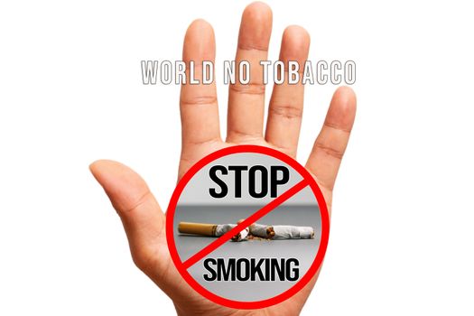 World No Tobacco Day. May 31st No Smoking Day. Poison of cigarette