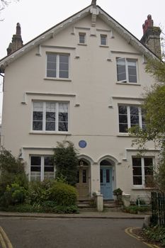 The renowned Indian poet Rabindranath Tagore (1861 - 1941) lived in this victorian Villa on the edge of Hampstead Heath. Tagore won the Nobel Prize for Literature in 1913.
