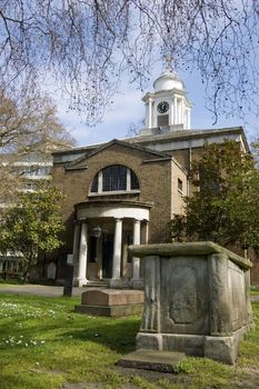 The small Georgian church of St Mary in Paddington, West London.