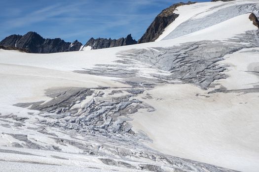 glacier at sustenhorn in switzerland