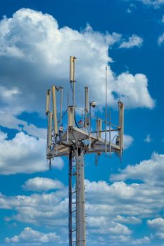 Cellular tower with communicaitons equipment