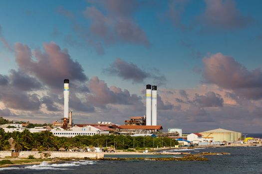 Heavy Industry on the Tropical Island of Curacao