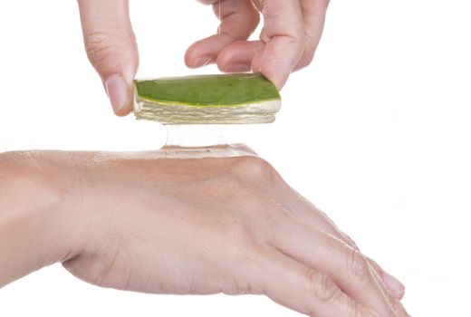 Spa concept with aloe vera,Skin moisture,Reduce wrinkles.