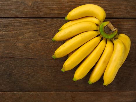 banana on wooden table