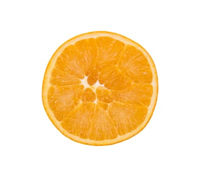 Ripe orange isolated on a white background.