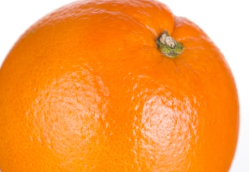 Ripe orange isolated on a white background.