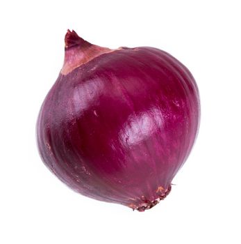 red onion isolated on white background