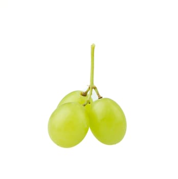 Green grape isolated on white background