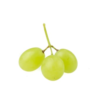 Green grape isolated on white background