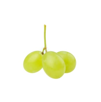 Green grape isolated on white background