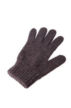 Wool gloves on white background
