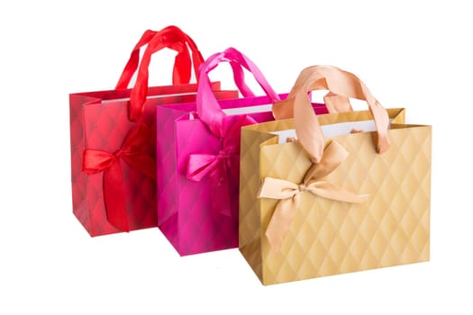 shopping bags isolated on white background