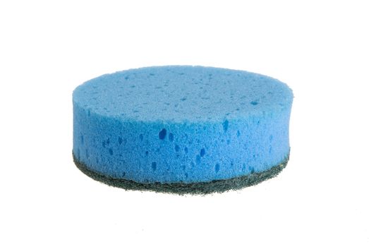 Kitchen sponges isolated over white background