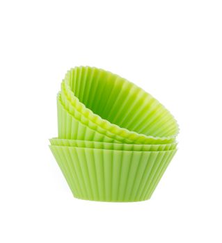 cupcake liners isolated on white background