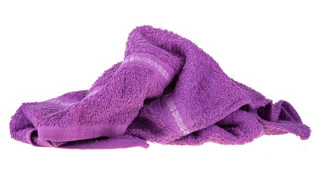 color towel isolated on white background