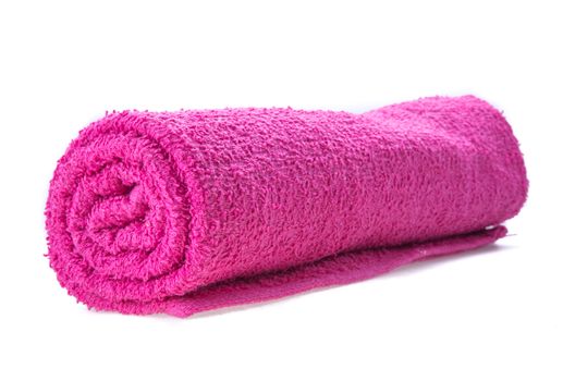 color towel isolated on white background