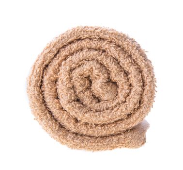 color towel isolated on white background