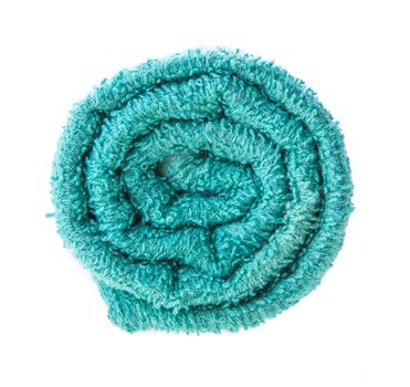 color towel isolated on white background