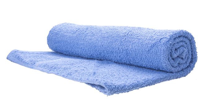 color towel isolated on white background