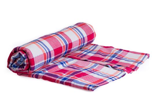 a blanket isolated on the white background