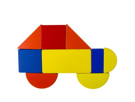 Tangram isolated on white background