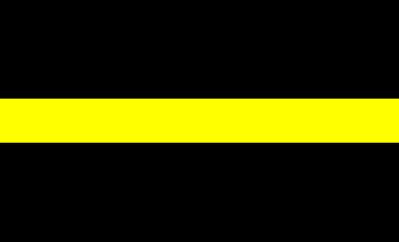 thin yellow line flag Dispatchers security symbol 