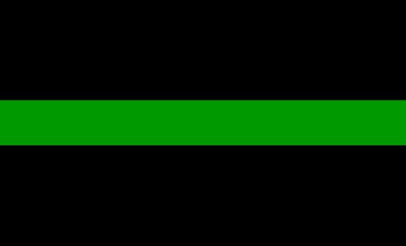 thin green line flag Army and Military Police Members symbol