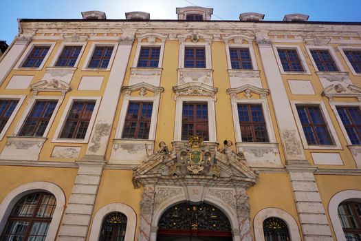 Beautiful baroque house in the old town of Gorlitz, Germany