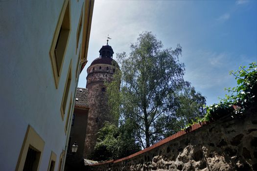 Nikolaiturm from the Karpfengrund street in Goerlitz, Germany