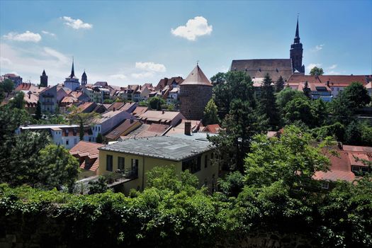 Panoramic view on the skyline of Bautzen, Germany