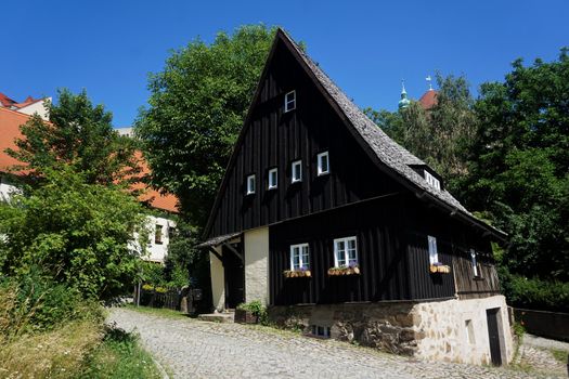 Hexenhaeusel - one of the oldest residential houses in Bautzen, Germany