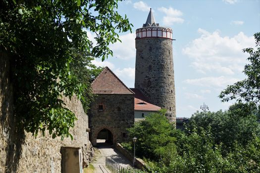 Muehltor gate and Alte Wasserkunst tower of Bautzen, Germany