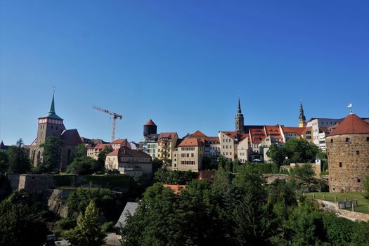 Panoramic view on the Bautzen, Germany - the city of towers