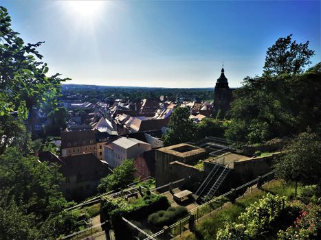 View over the city center of Pirna, Germany