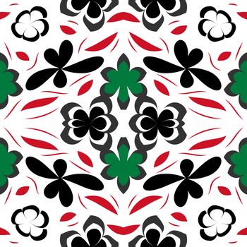 Seamless leaf pattern. Floral stylish background. Vector background.