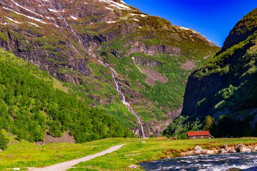 Scenic view in Myrdal valley, Norway